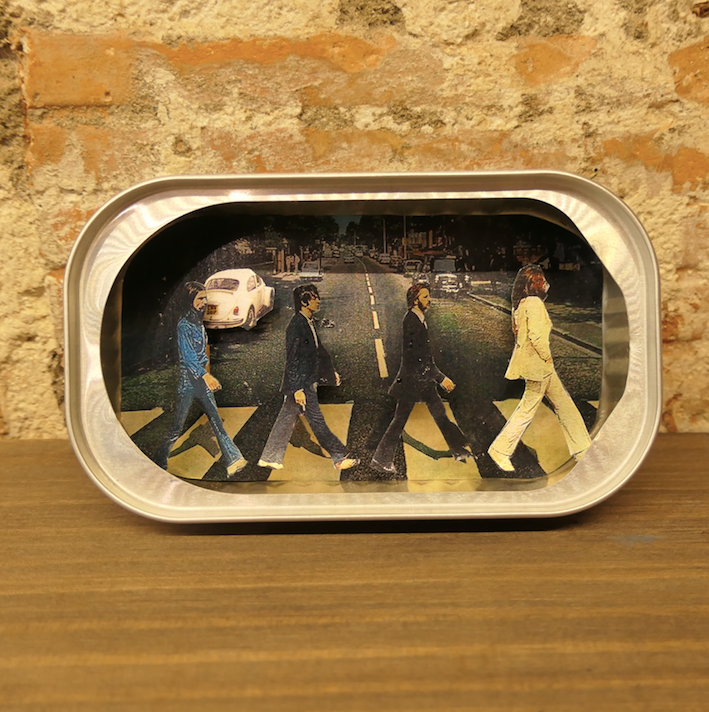  Arte en lata - Beatles  - by desechorehecho - peliculas en latas de conserva - arte de metal
