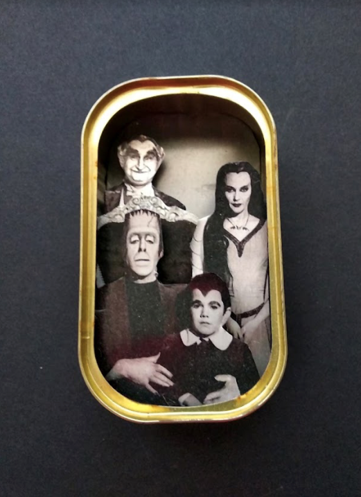  Arte en lata - Familia Monster  - by desechorehecho - peliculas en latas de conserva - arte de metal