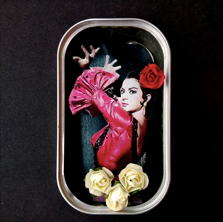  Arte en lata - Lola Flores  - by desechorehecho - peliculas en latas de conserva - arte de metal