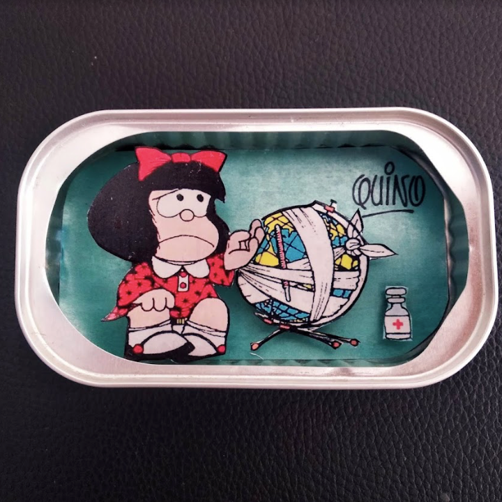  Arte en lata - Mafalda  - by desechorehecho - peliculas en latas de conserva - arte de metal