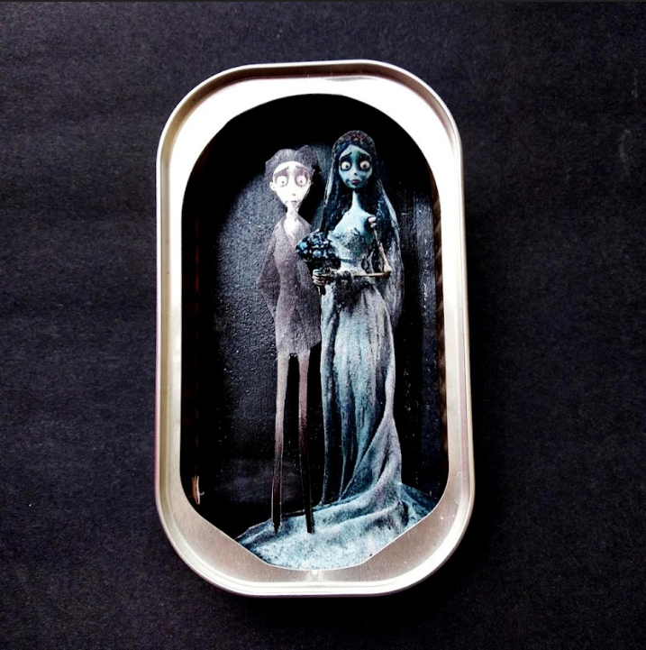  Arte en lata - La novia cadáver  - by desechorehecho - peliculas en latas de conserva - arte de metal