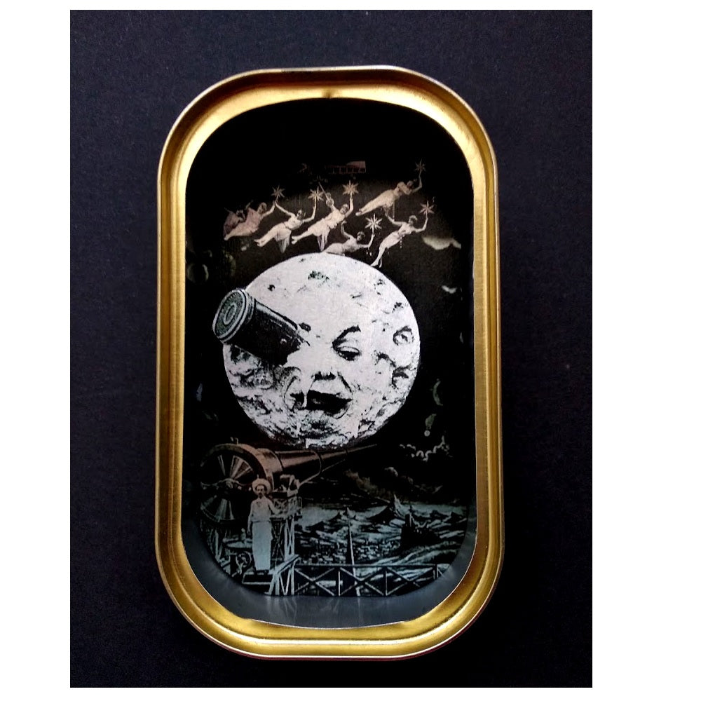  Arte en lata - Luna Melies  - by desechorehecho - peliculas en latas de conserva - arte de metal